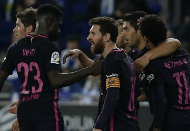 Espanyol 0-3 Barcelona ” Barca Mengamankan Posisi Di Puncak Klasemen “