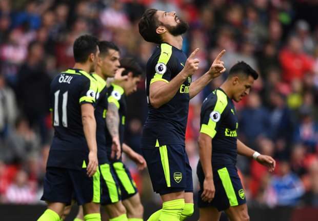 Stoke City 1-4 Arsenal ” ” Arsenal Tempel Liverpool “