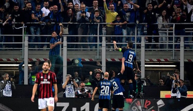 Hasil Liga Italia :  Inter Milan 3-2 AC Milan ” Inter Jauhi Juventus Setelah Menangi Derbi Milan “